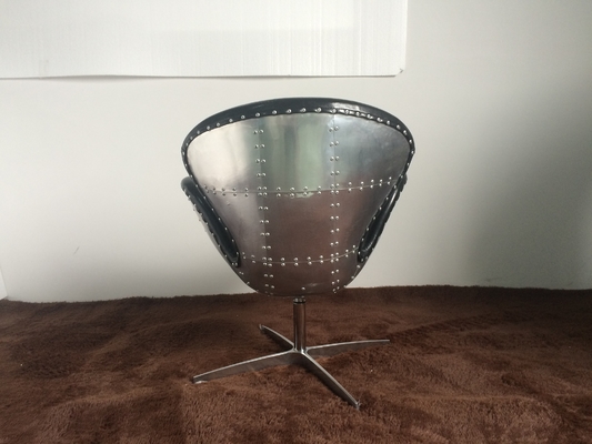 Leather Swivel Leisure Modern Sitting Chairs Vintage Aviator Swan Chair For Living Room