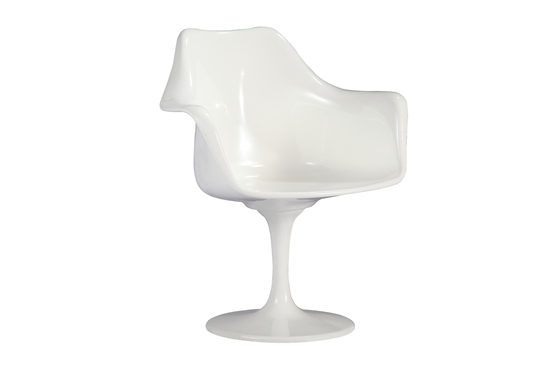 Fiberglass Restaurant Bar Stools , Tulip Restaurant Dining Room Chairs