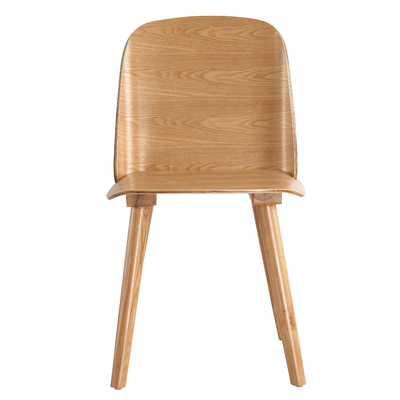 Simple Design Commercial Restaurant Chairs , Ash Color Wood Restaurant Chairs