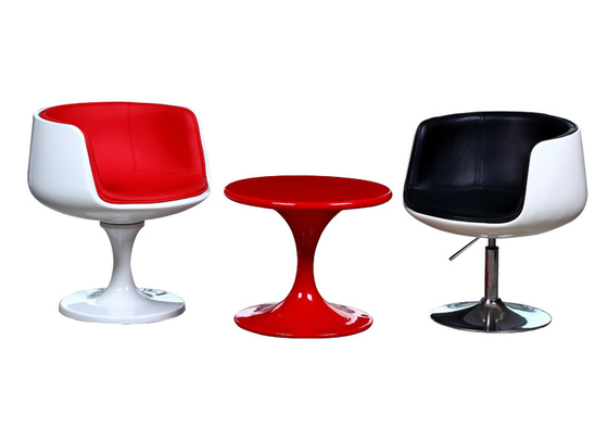 Full Fiberglass Swivel Chair , Customized Color Fiberglass Dining Chair
