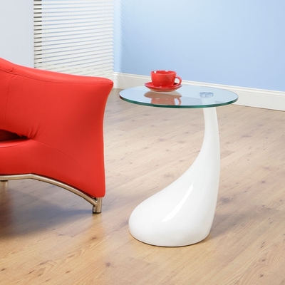 Forme en verre contemporaine de têtard de tables basses de Bistros de Valentino Boretti pour le café