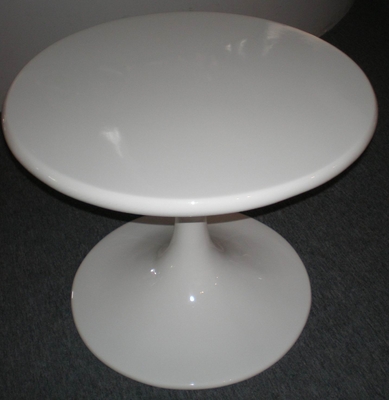 Type en verre contemporain de côté de tulipe de couvercle rond d'ABS de tables basses de sélection des couleurs