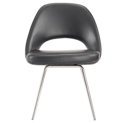 Unité centrale de restaurant tapissée dinant des chaises avec la jambe d'acier inoxydable